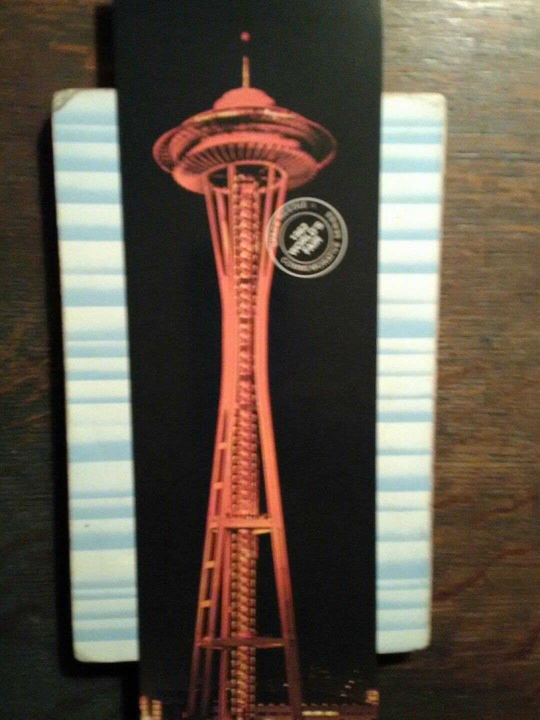 GIANT PHOTO POST CARD 1962 THE WORLDS FAIR SPACE NEEDLE SEATTLE WASHINGTON