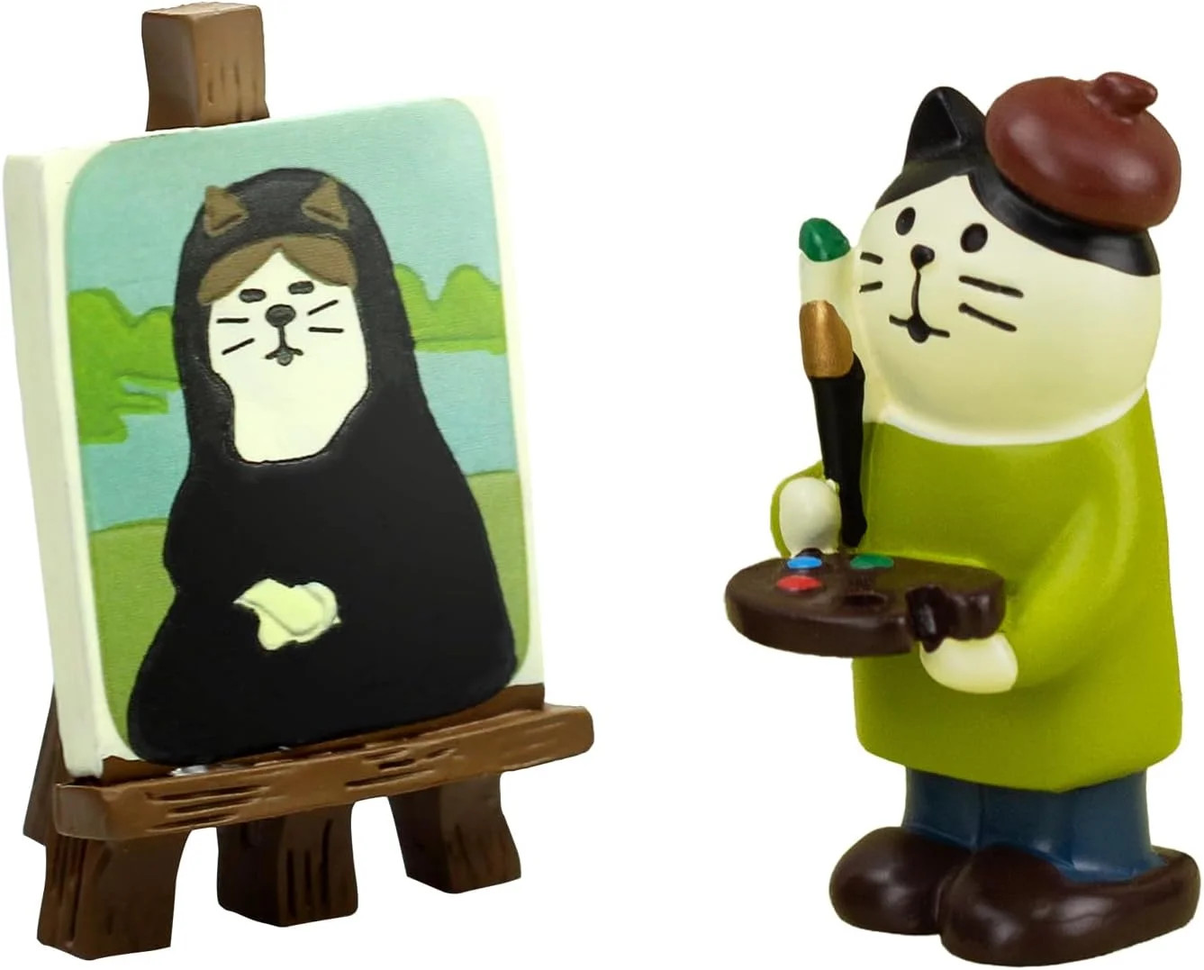 Cute Mini Cat Figurine Resin Cat for Office, Home Decoration Perfect Cute Cat Gi