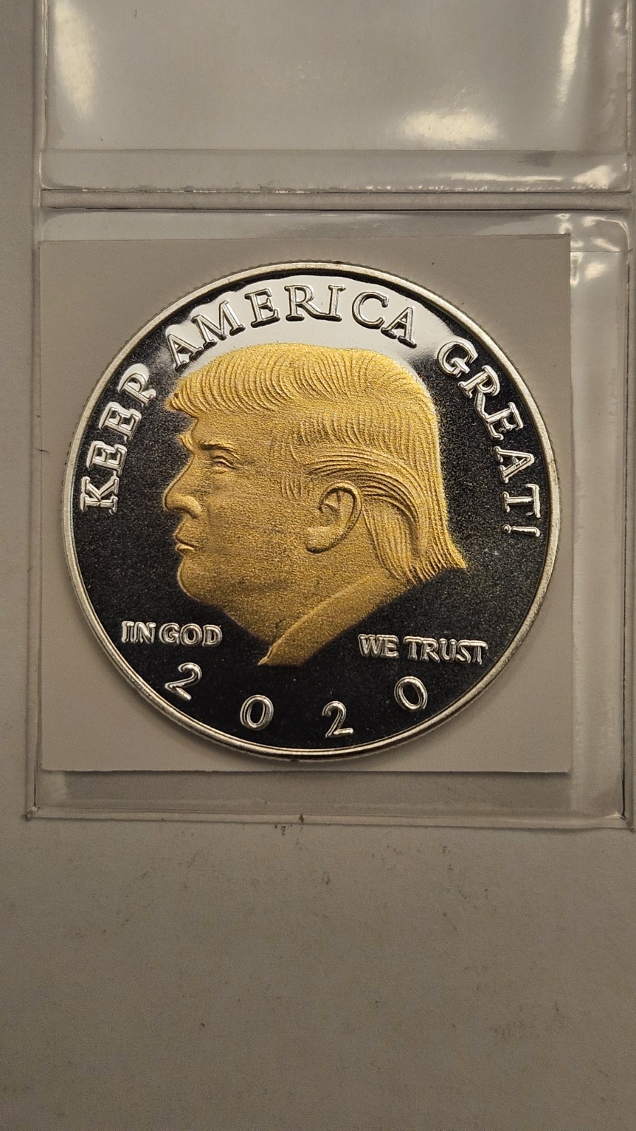 Donald Trump Liberty 2020 Gold Layered Coin