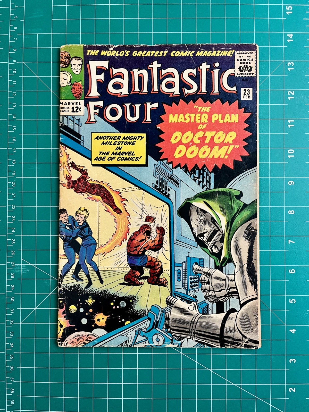 Fantastic Four #23 1964 Jack Kirby Doctor Doom Appearance GD/VG Pressed