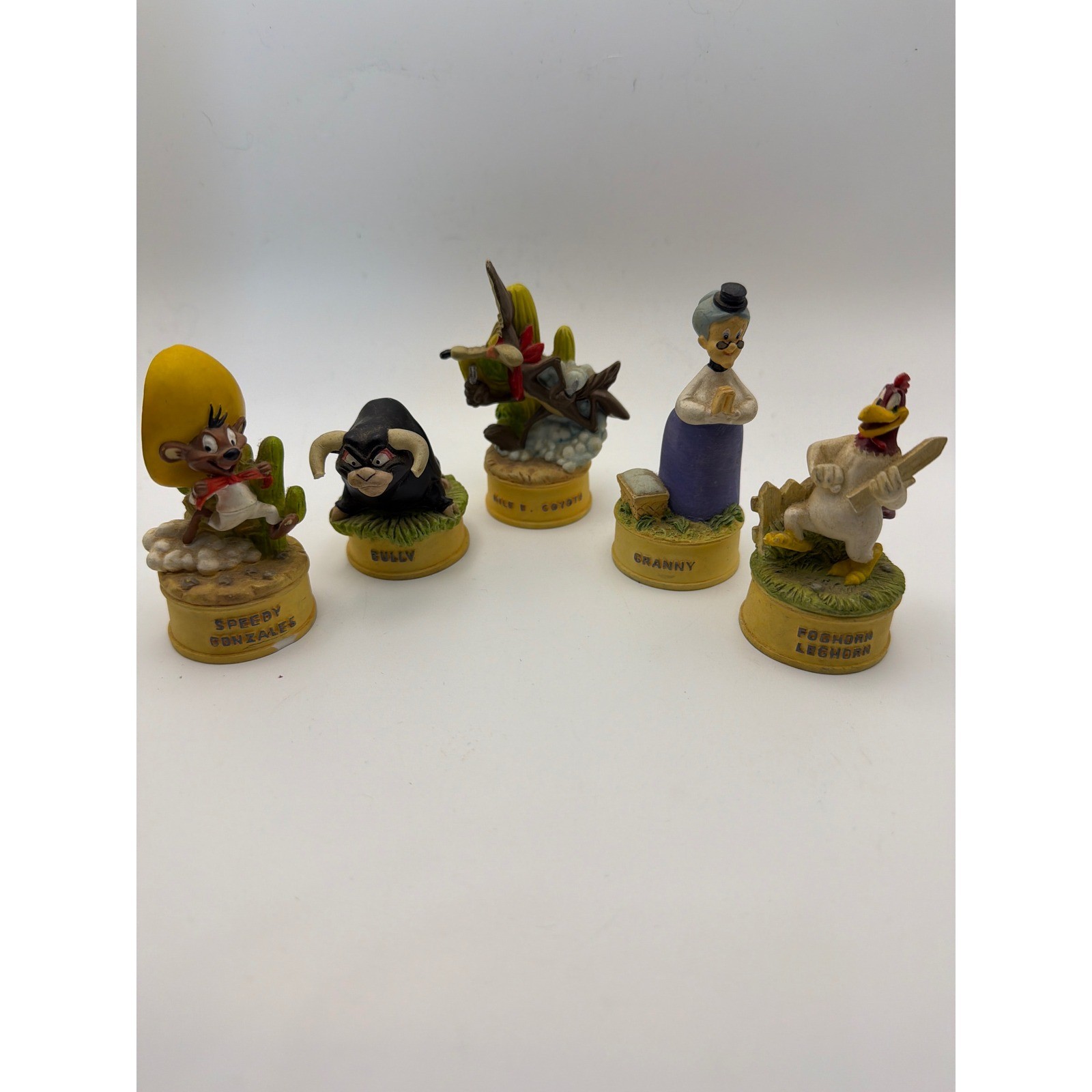 Vintage 1998 Lenox Looney Tunes Figurines Set of 5 Speedy Gonzales Granny Bully