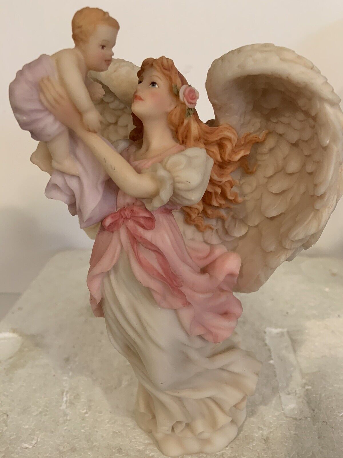 Vntg Seraphim Classics Angel 1995 MARIAH HEAVENLY JOY #74109 Angel Holding Baby