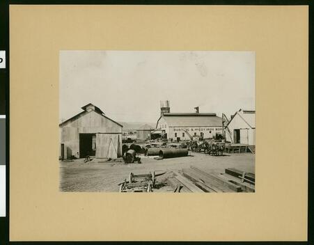 View of the Bunting and McCoy Iron Works Coalinga 1907 California Old Photo