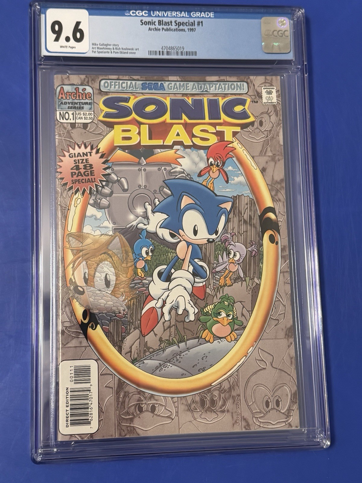 Sonic Blast Special #1 CGC 9.6 1st Print Video Game Adaptation Archie Comic 1997