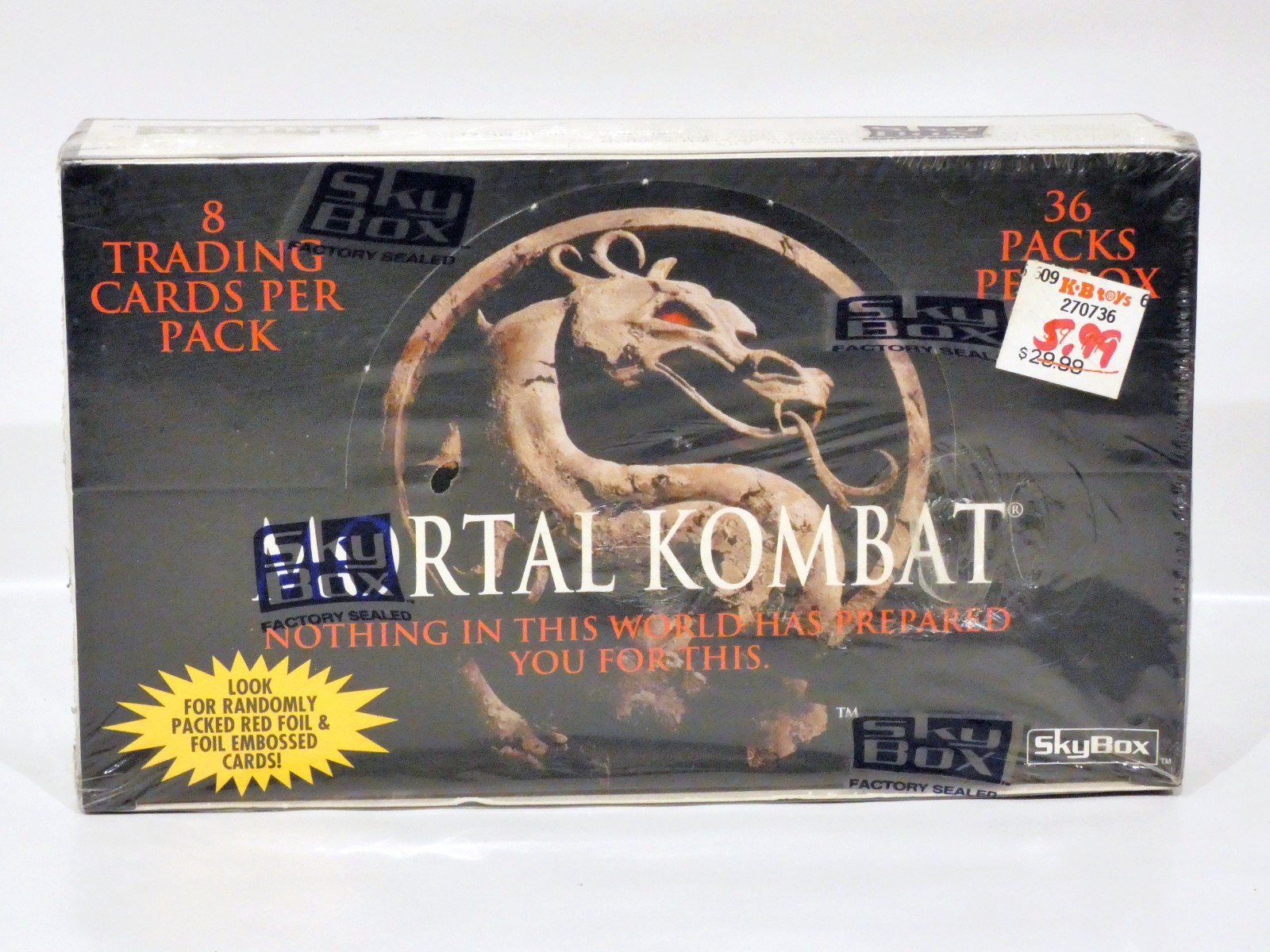 NEW SEALED 1995 Skybox Mortal Kombat Movie Factory Trading Card Box