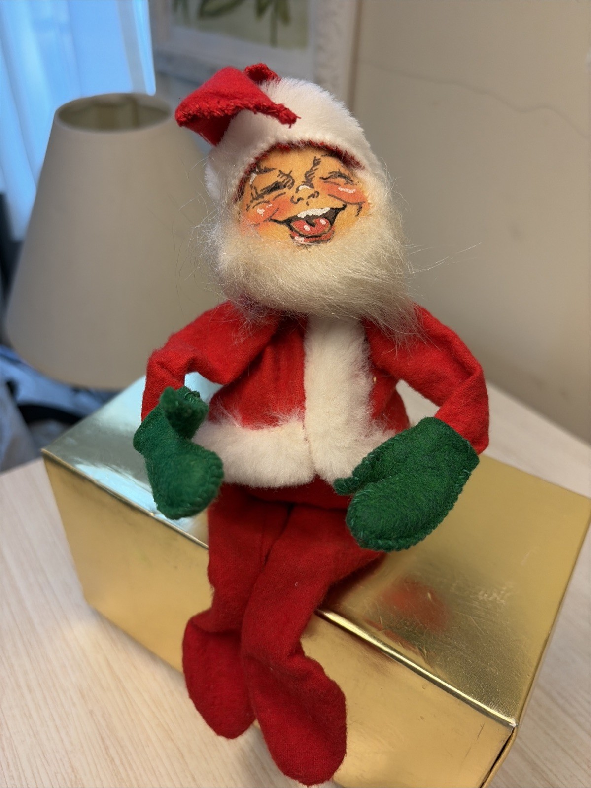 Vintage Rare Unique 1964 Annalee Bendable Santa Mobilitee Doll
