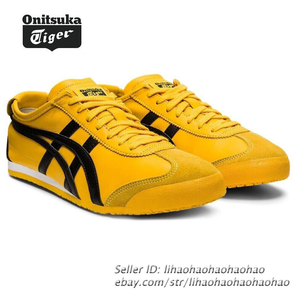 Onitsuka Tiger MEXICO 66 Classic Sneakers Yellow/Black Unisex Running Shoes NEW