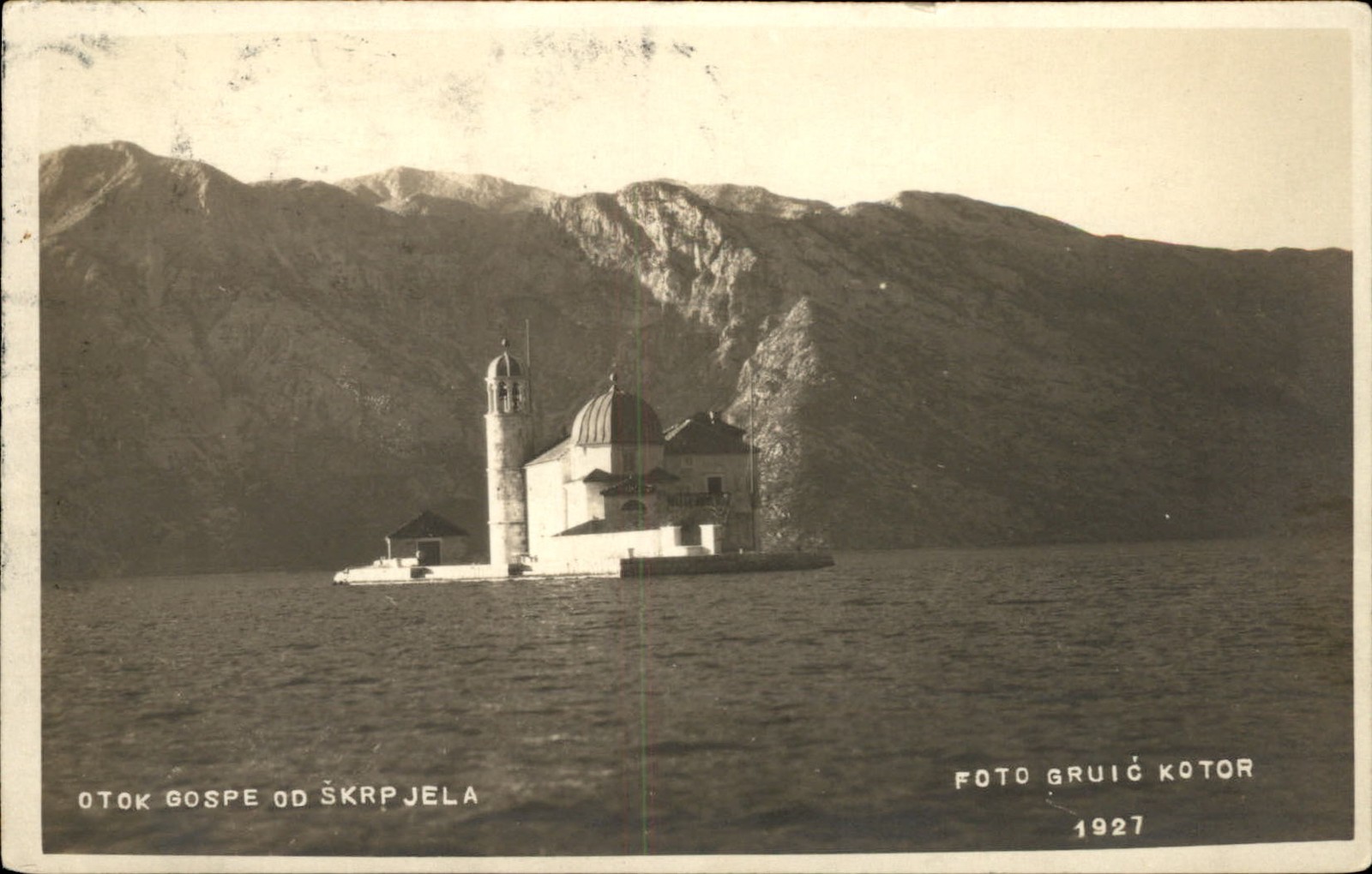 Perast, Montenegro Kotor c1920 Real Photo Vintage Postcard