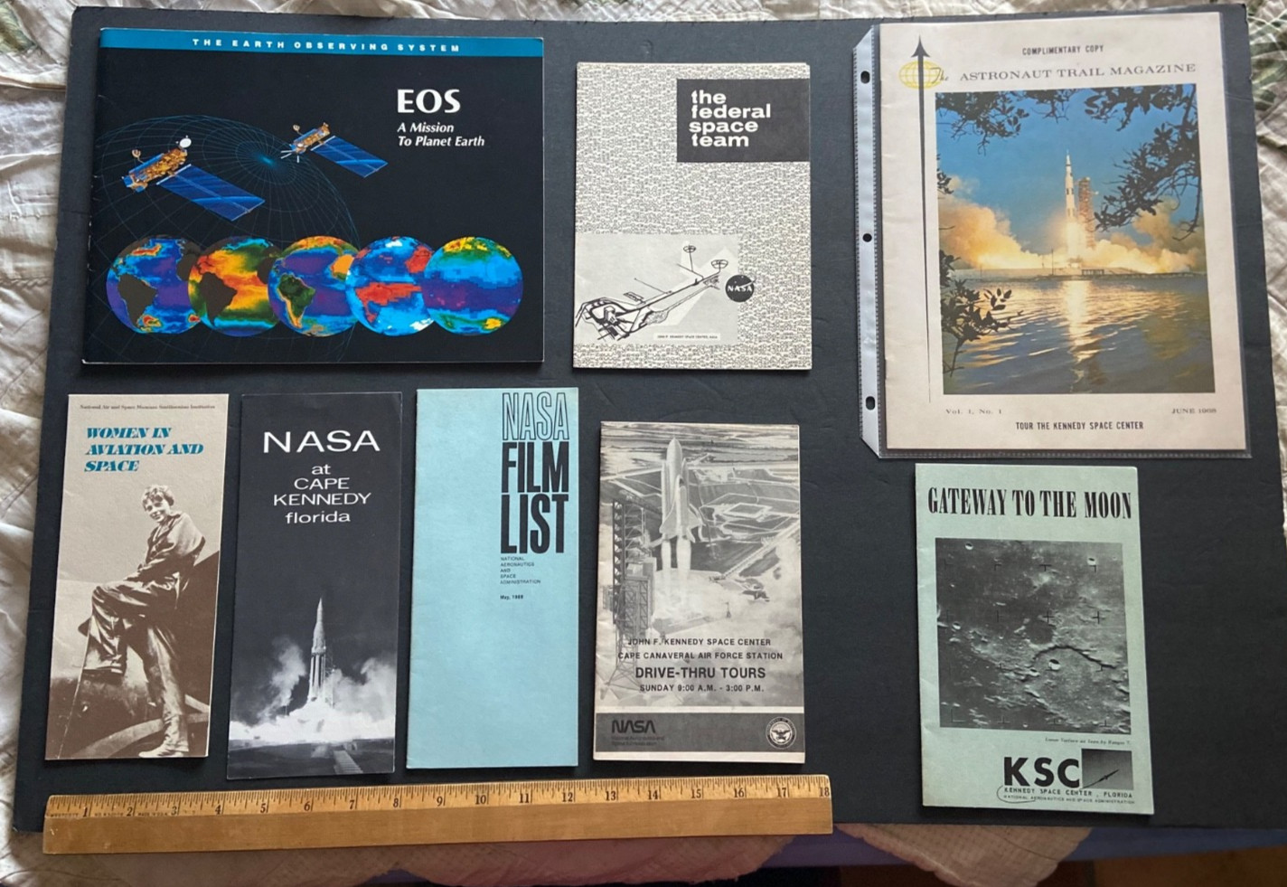 Vintage Original NASA (8) Item Space Publications Lot