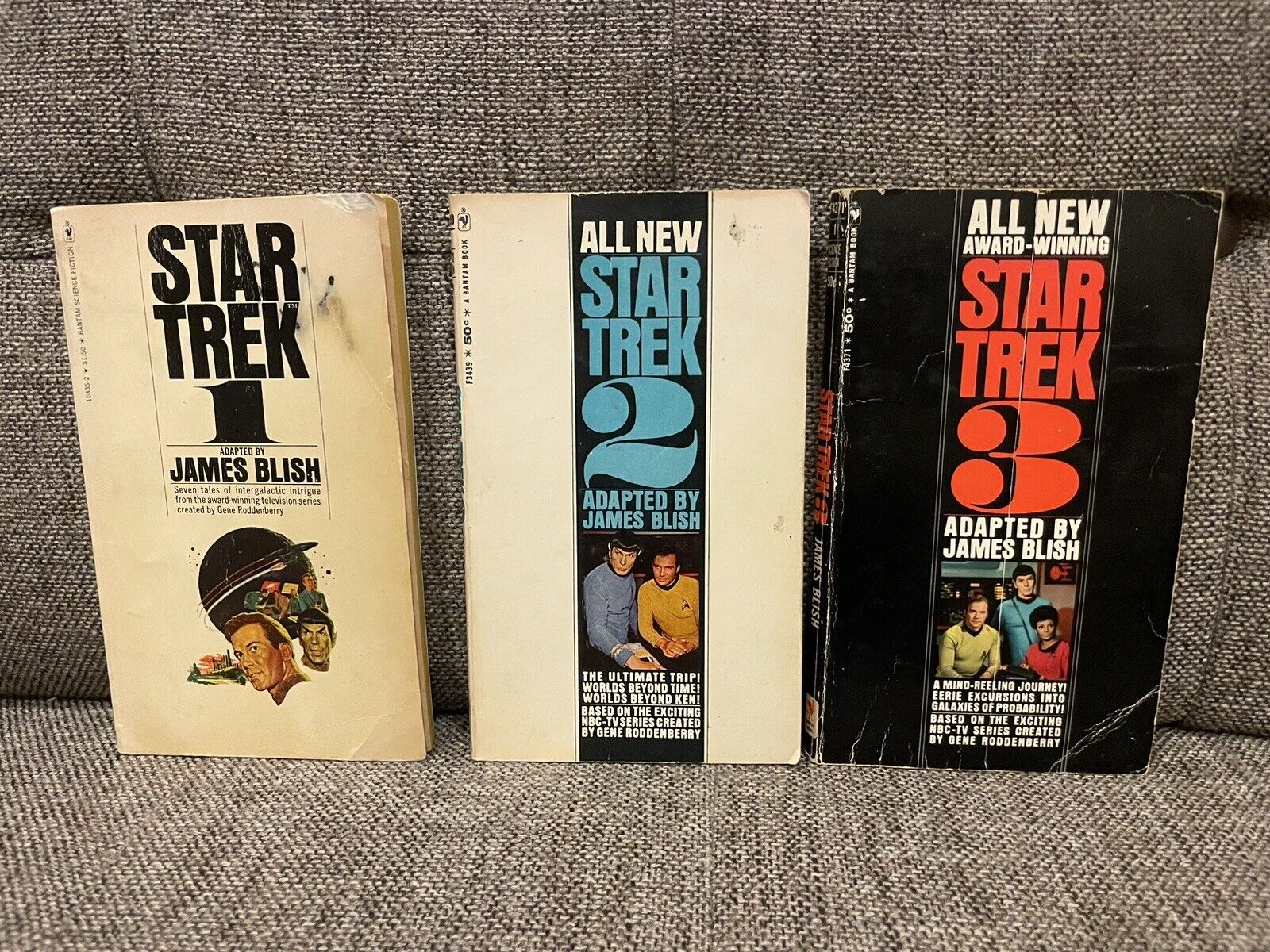 Original Star Trek Books James Blish Bantam TV Series Rare Vintage Books 1-3