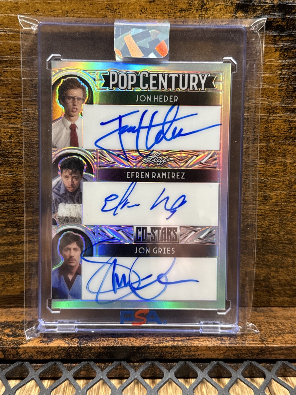 Jon Heder Efren Ramirez Gries 2025 Leaf Pop Century Auto /300 Napoleon Dynamite