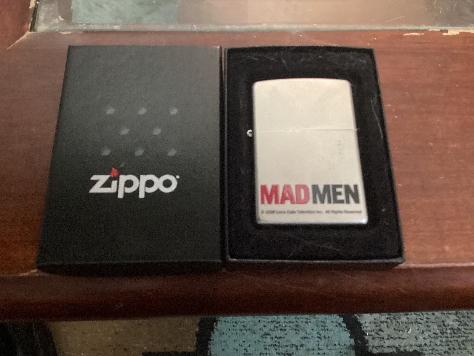 MADMEN ZIPPO LIGHTER WITH CASE