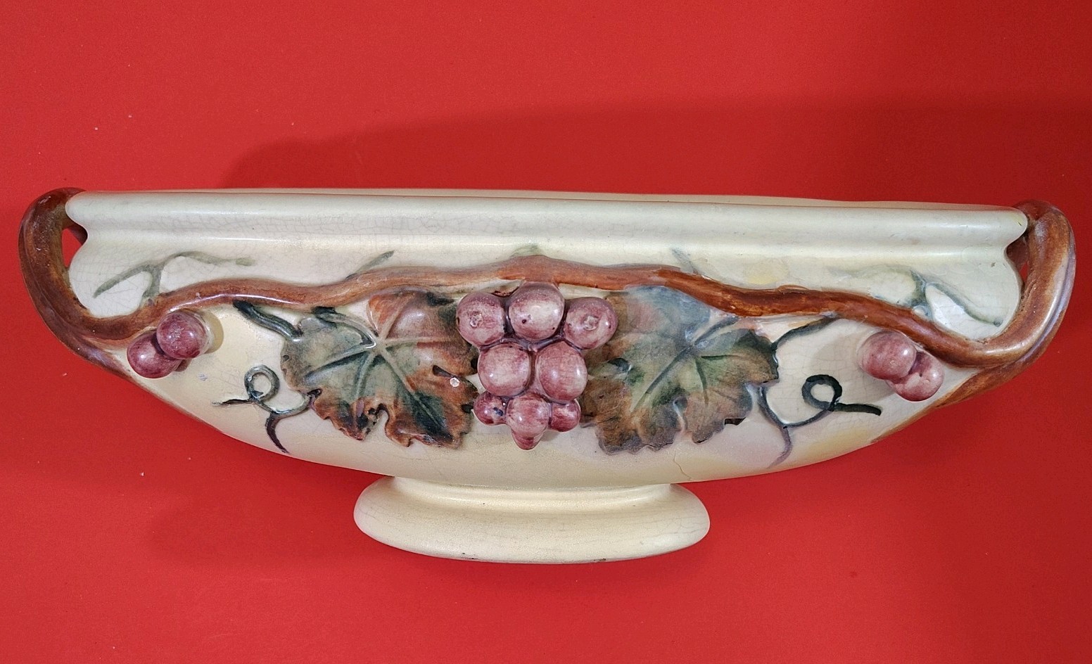 Antique Weller Art Pottery ROMA Grape Vine 13\