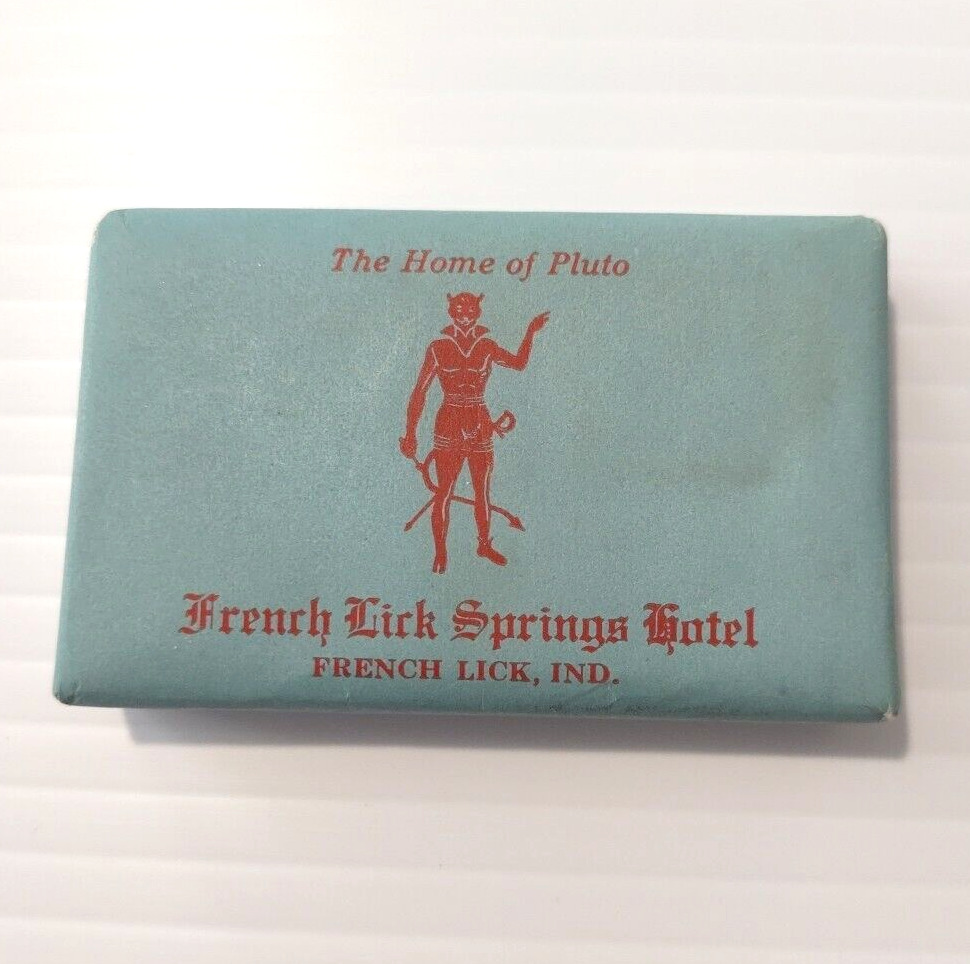 French Lick Springs Hotel Home Of Pluto Hotel Motel Soap Bar Travel P&G * Rare *