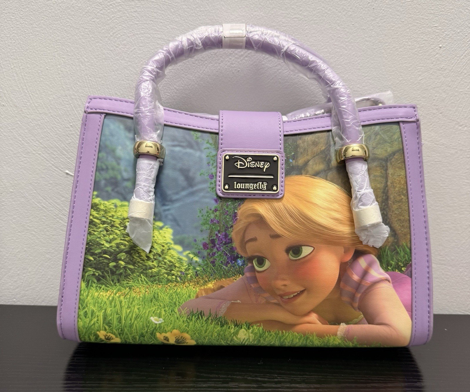 Loungefly Disney Rapunzel Tangled Small Satchel Handbag Purp/Multicolor