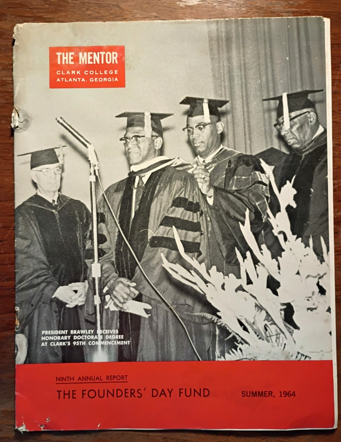 1964 Clark College THE MENTOR ~ President Brawley, The Founder's Day Fund