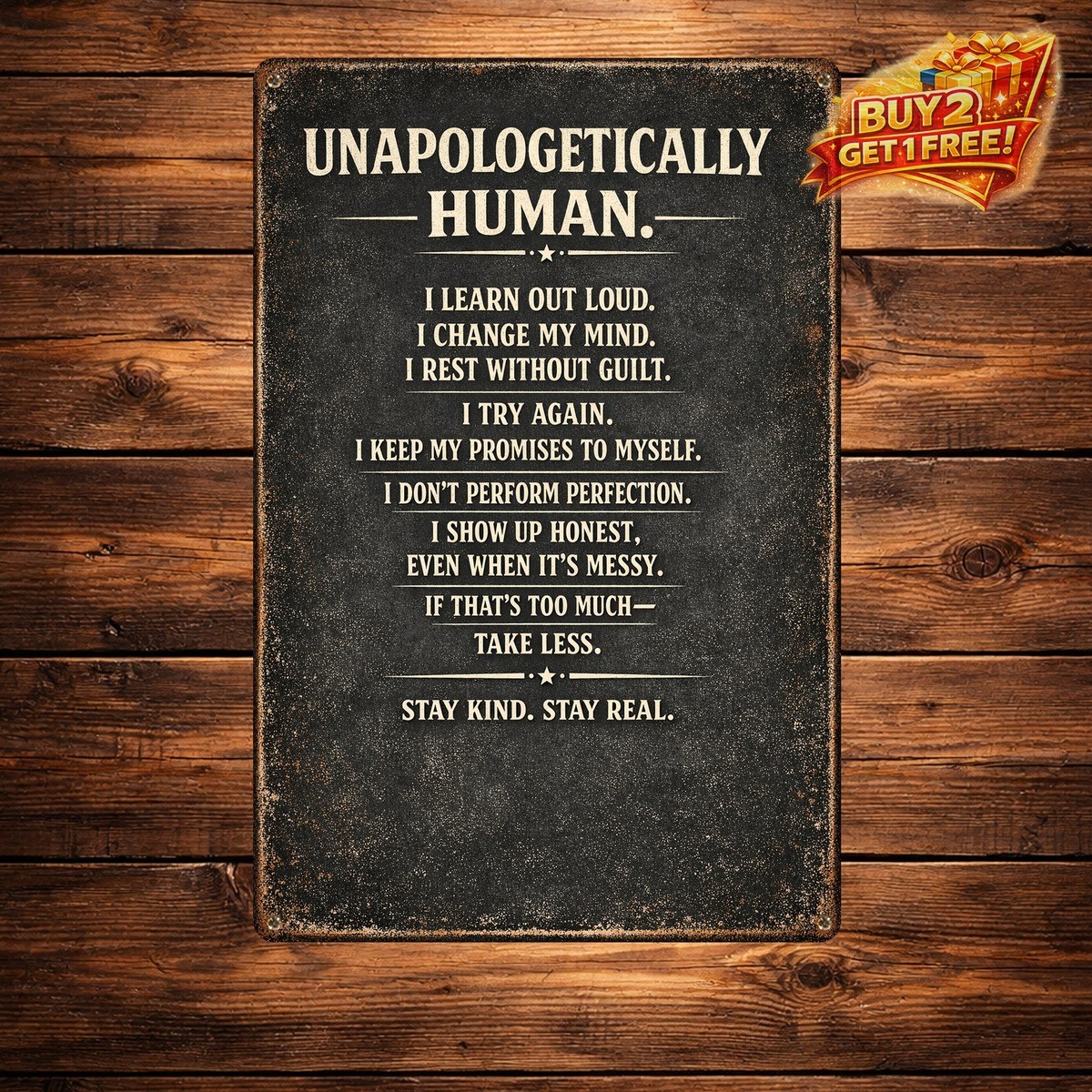 I Am Who I Am Funny Sarcastic Tin Sign 8x12 Vintage Aluminum Wall Decor