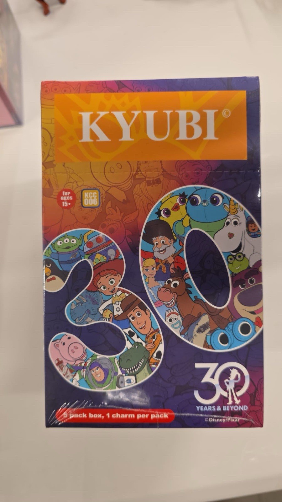 KYUBI Toy Story 30th Anniversary Metal Card Charm Single Sealed Box (5 packs)