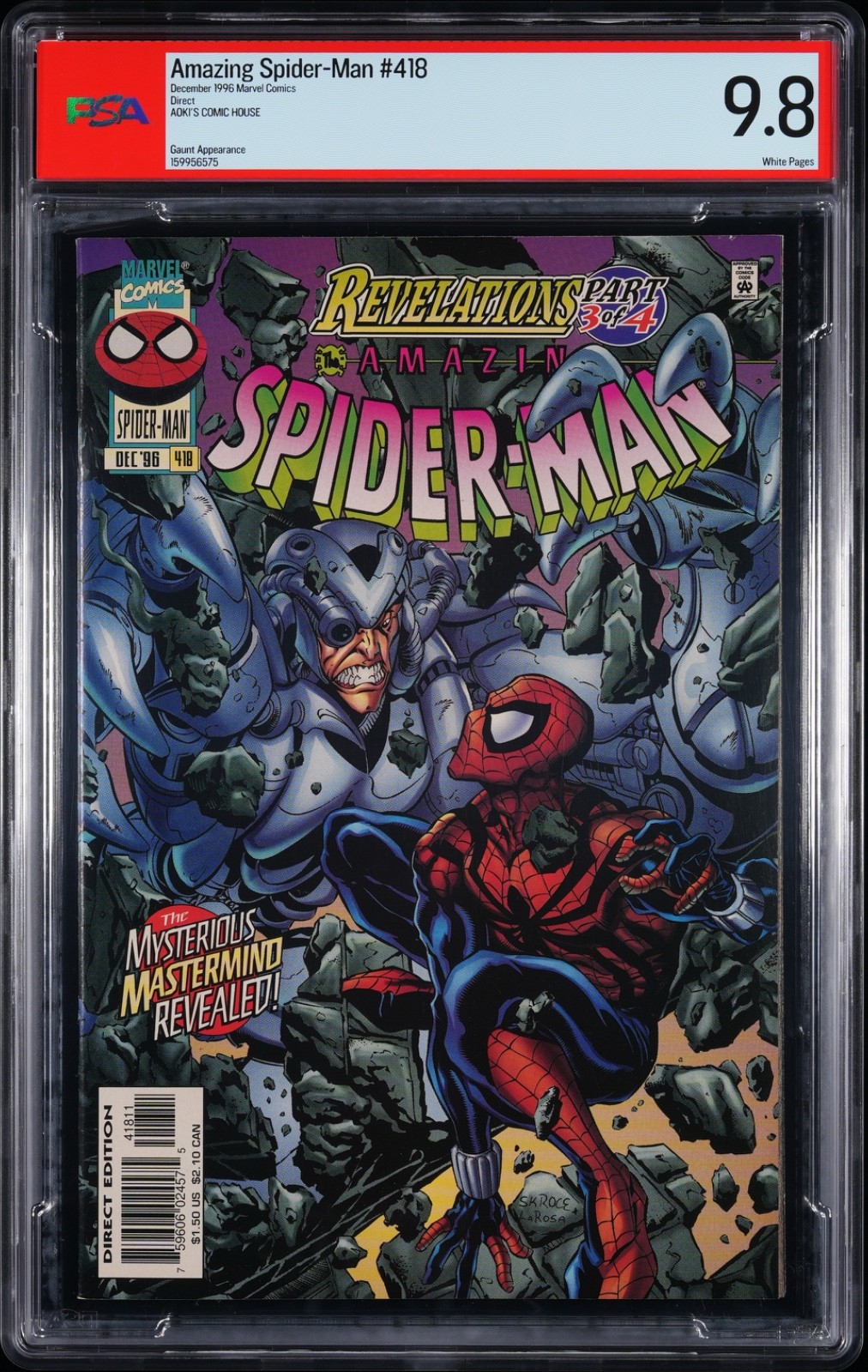 Amazing Spider-Man #418 PSA 9.8 1996
