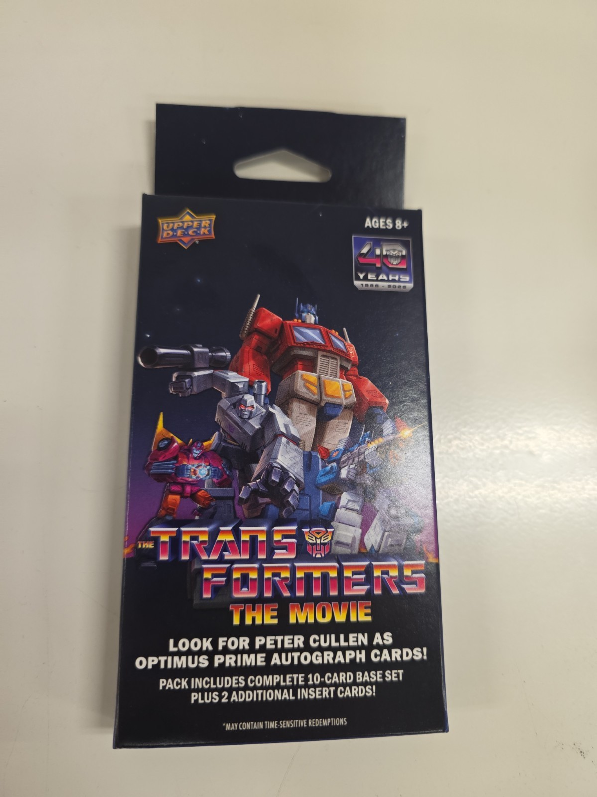 2026 Upper Deck Transformers The Movie Special Edition Trading Cards Hanger Box