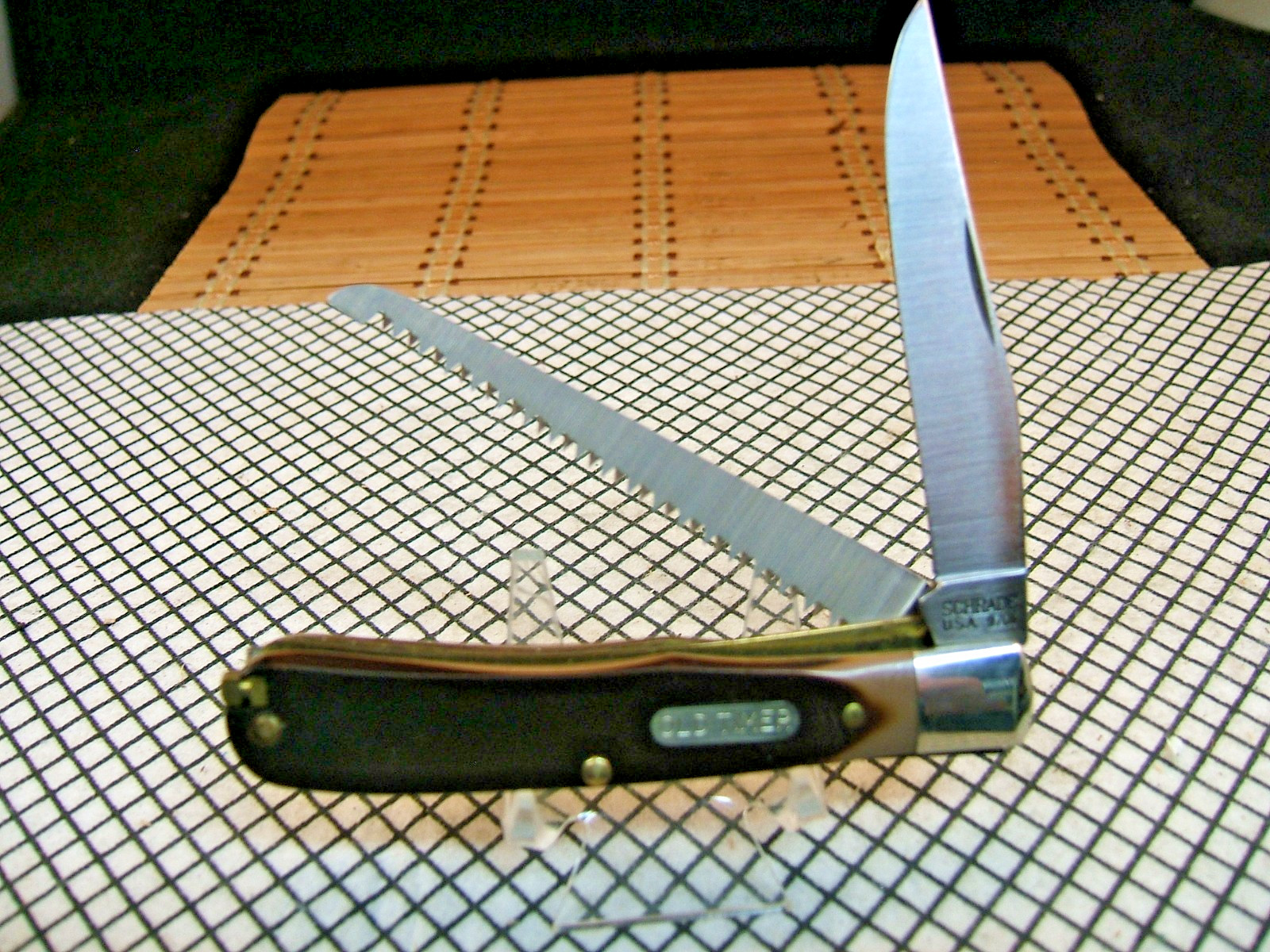 SCHRADE OLD TIMER 97OT BUZZSAW VINTAGE USA UNUSE LINER LOCK FOLDING POCKET KNIFE