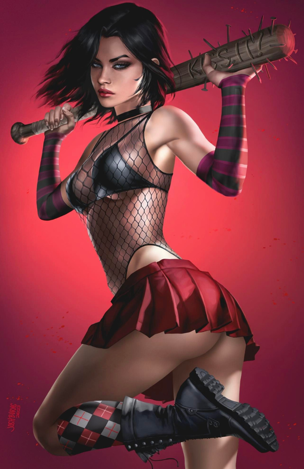 HACK/SLASH: BACK TO SCHOOL #1 (JOSH BURNS EXCLUSIVE VIRGIN VARIANT) ~ Image