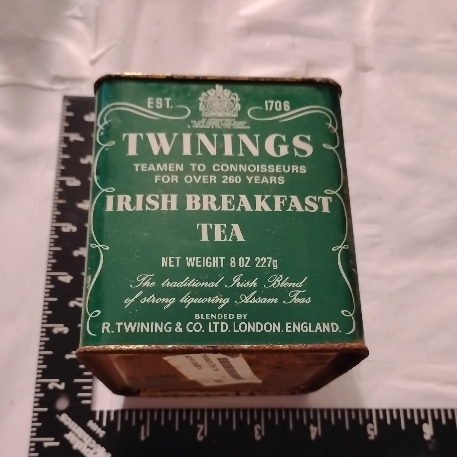 Vintage Twinings Tea Special Breakfast Collector Commemorative Tin Some Rust