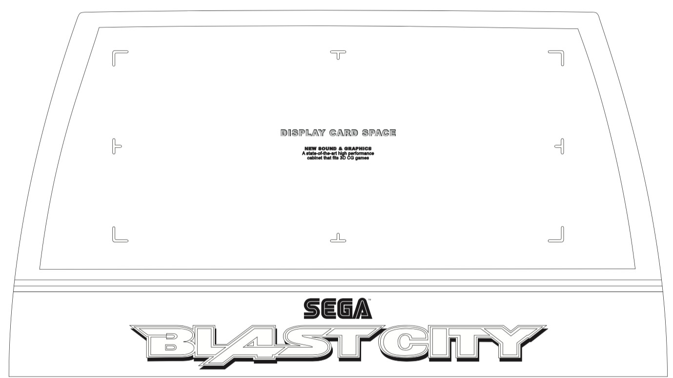 Sega Blast City Arcade Marquee of Your Choosing