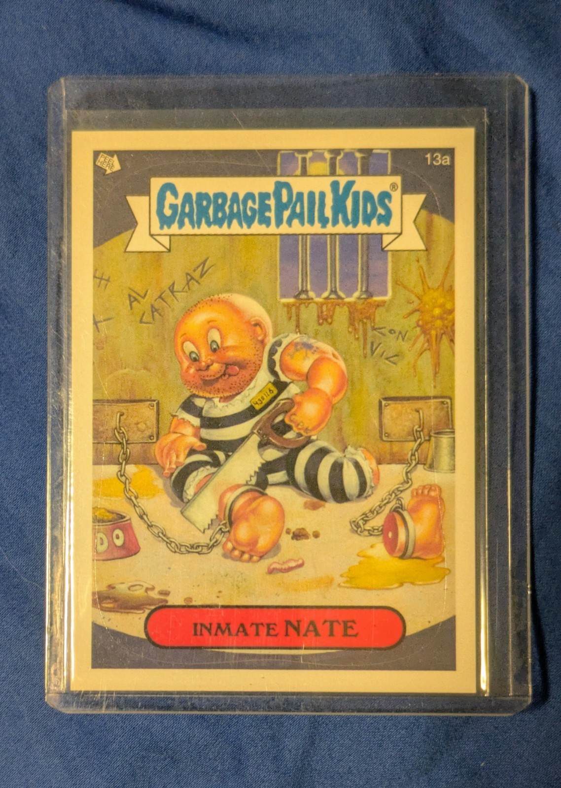 Topps 2006 Topps Garbage Pail Kids ANS-5 Promo Inmate Nate #13a KOBE CARDBACK