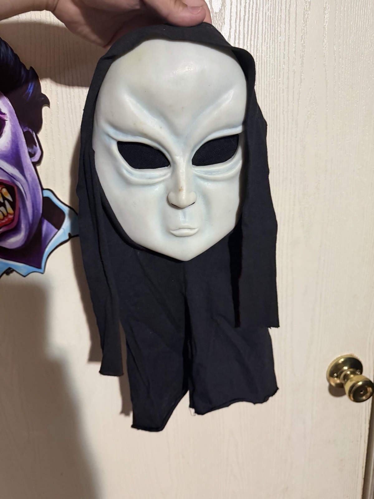 Vintage 90s Fun World Fantastic Faces Ghost Glow Mask Glow Challenge