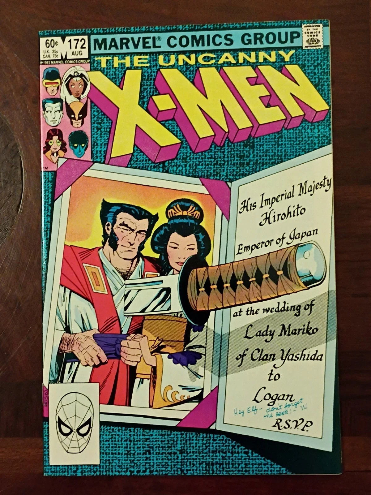 The Uncanny X-Men #172 (Marvel Comics August 1983) NM/M - Wolverine