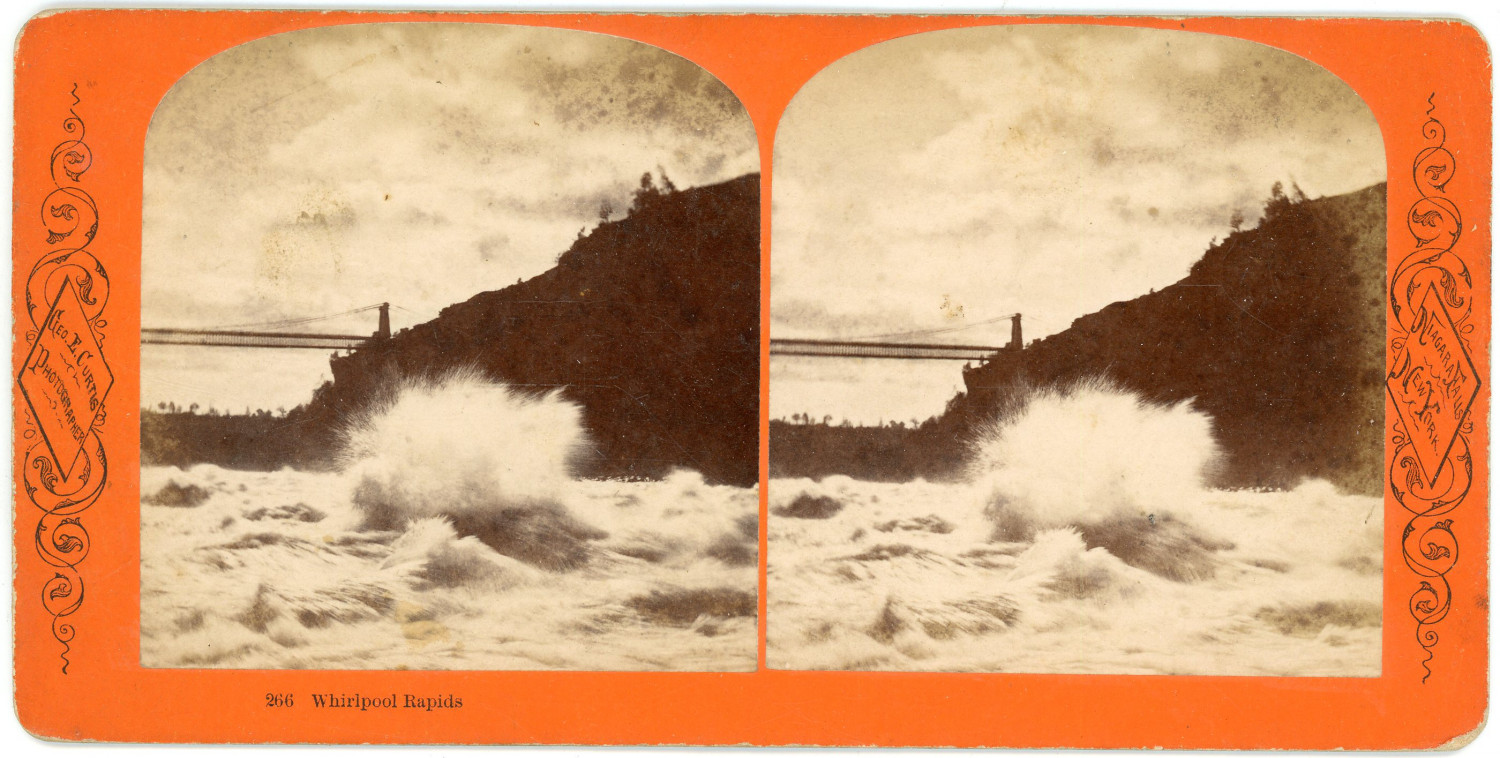 Stereo USA, Niagara Falls, Whirlpool Rapids, circa 1870 Vintage Stereo Card - Ge