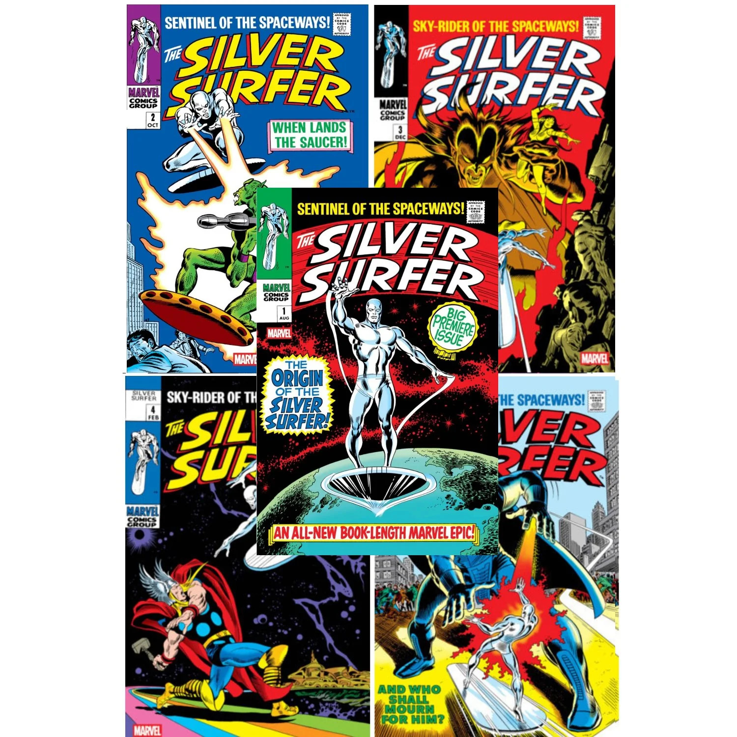 Silver Surfer Facsimile Set: #1-5 [John Buscema CVR A] 2026