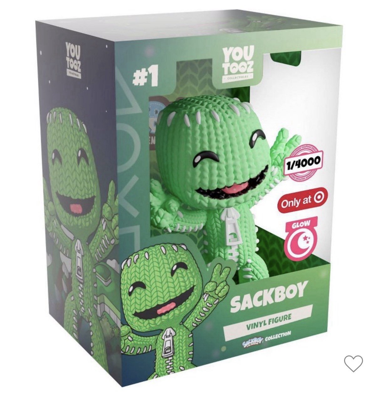 Youtooz PlayStation Sackboy Glow In The Dark Target Vinyl /4000