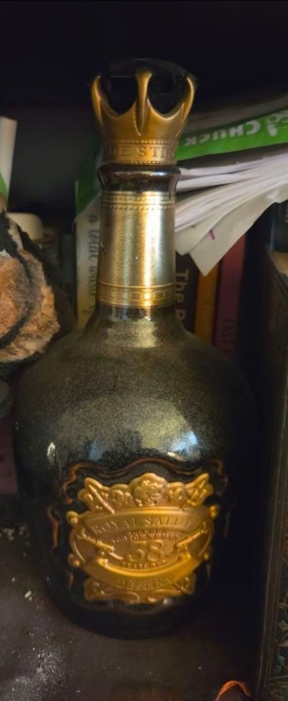 EMPTY COLLECTIBLE Chivas Brothers Royal Salute 38 Year Old Scotch Whisky Bottle
