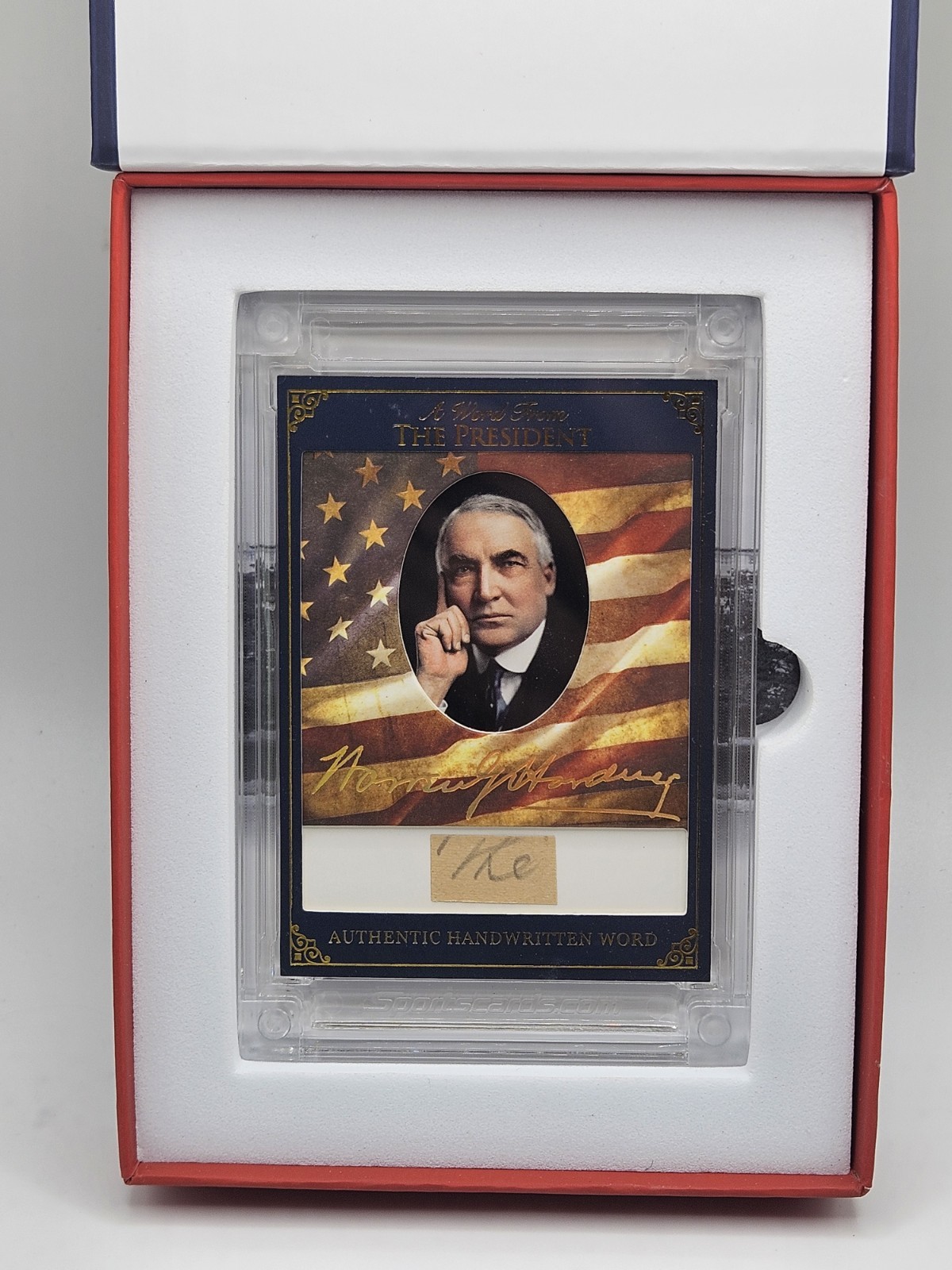 Warren G. Harding - A Word From POTUS - Authentic Handwritten Word 