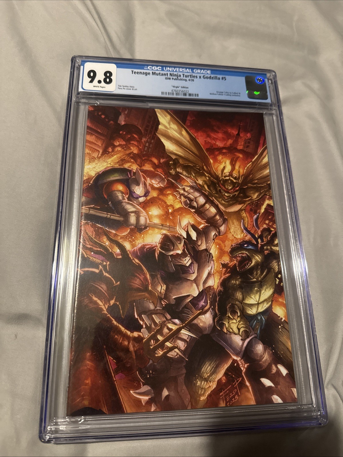 Teenage Mutant Ninja Turtles X Godzilla #5 CGC 9.8 Fero Pe Virgin Exclusive