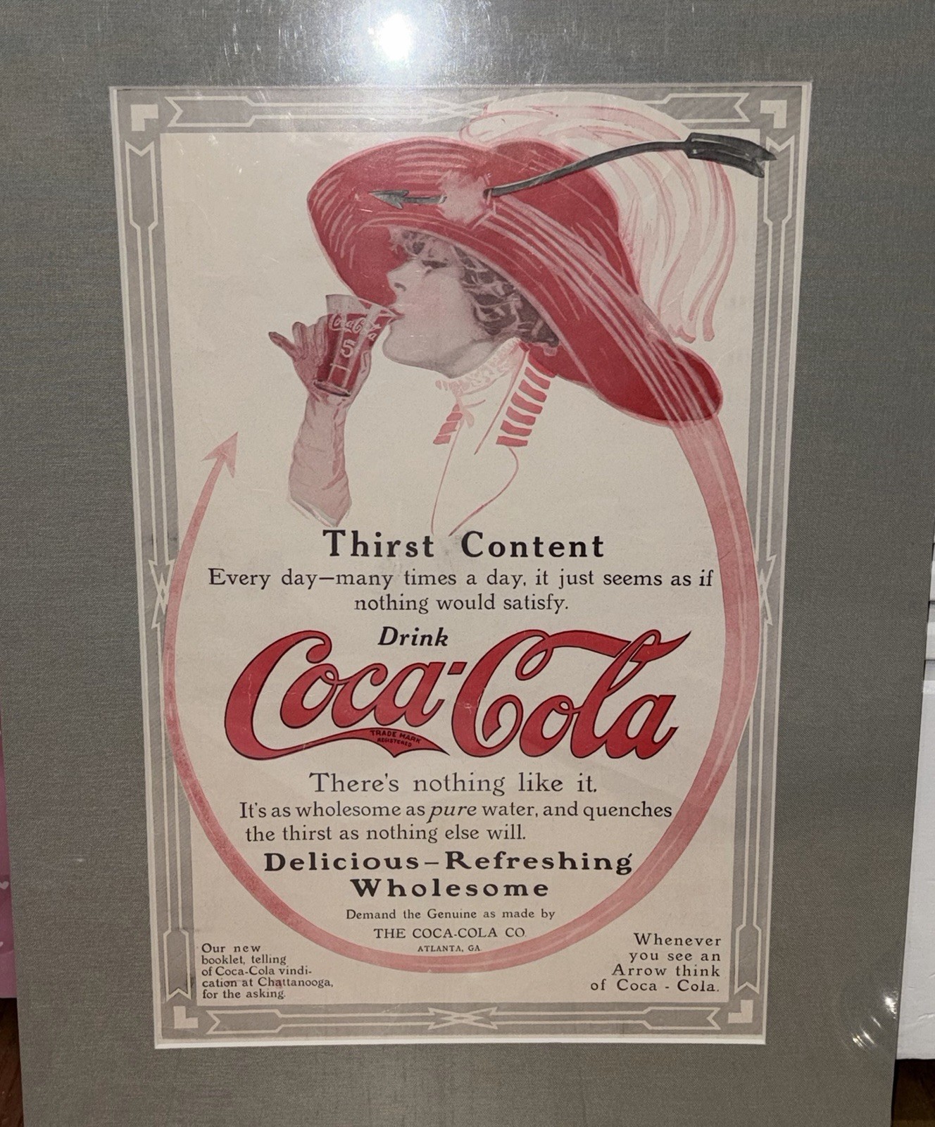 Coca Cola Scarce Antique Large Magazine Advertisement 1912 Art Nouveau Woman Wow