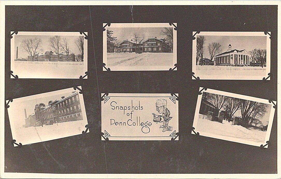 RPPC Williamsport Pennsylvania Penn College 5-Photo Collage PC early 1900s