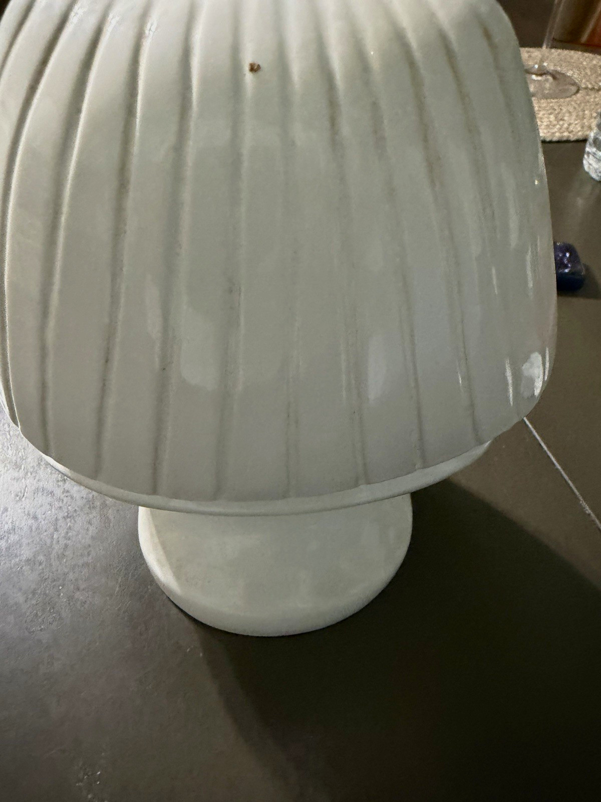 White Gold Egyptian Pharaoh Bust Ceramic Table Lamp Ribbed Shade Switch White Gold Egyptian Pharaoh Bust Ceramic Table Lamp Ribbed Shade Switch