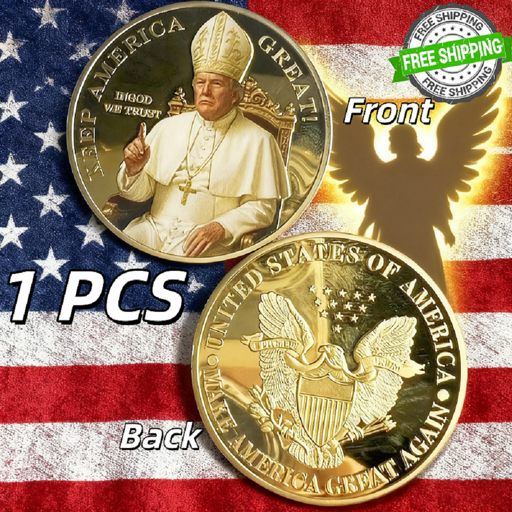 1 PCS Donald Trump Commemorative Coins President Collectible Patriotic Souvenir