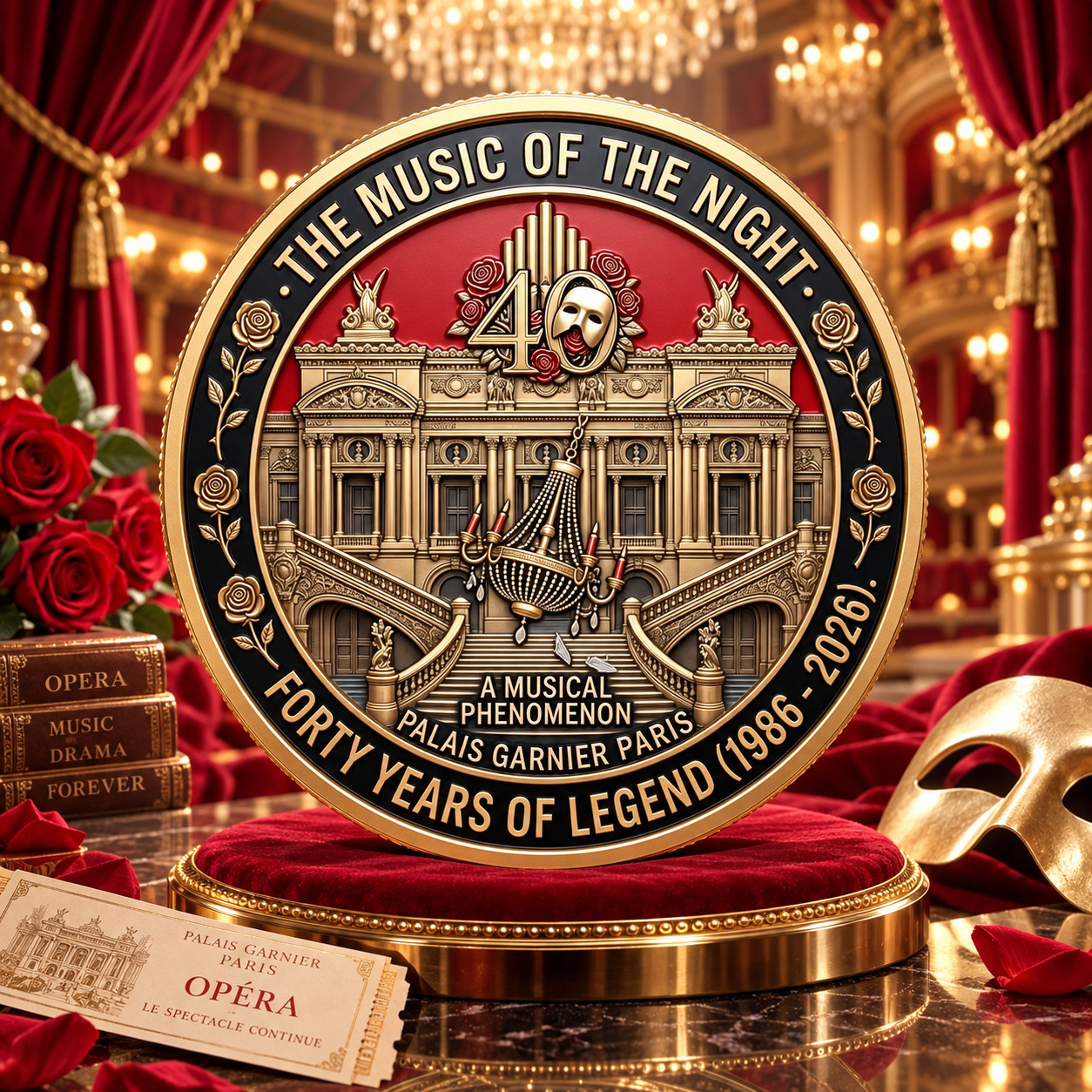 Phantom of the Opera 40th Anniversary 1986-2026 Commemorative Coin, V02