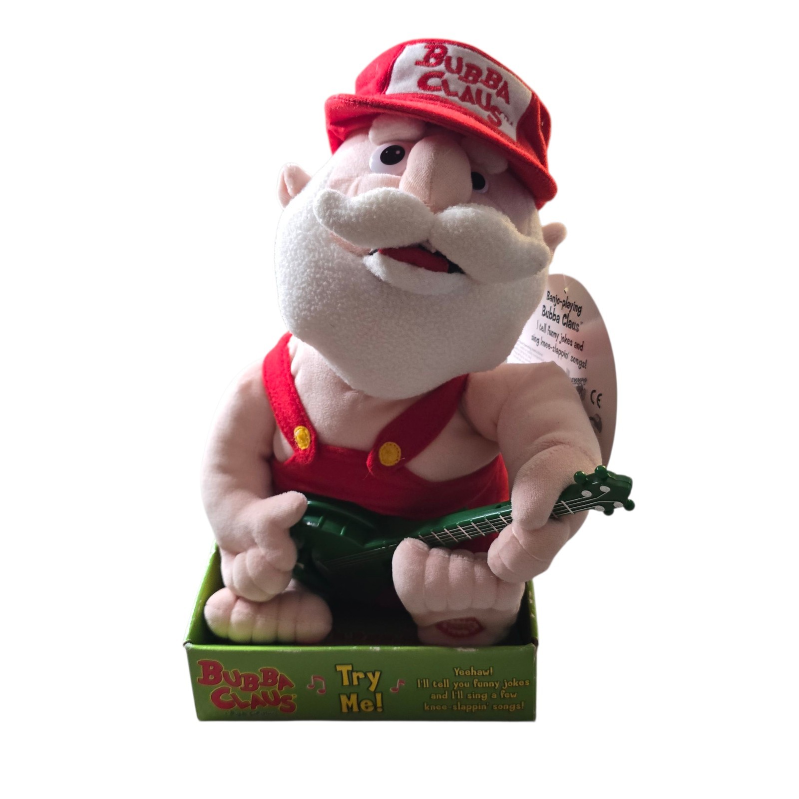 Santa Bubba Claus Banjo Playing Christmas Animated Telly Toys Redneck See Video 