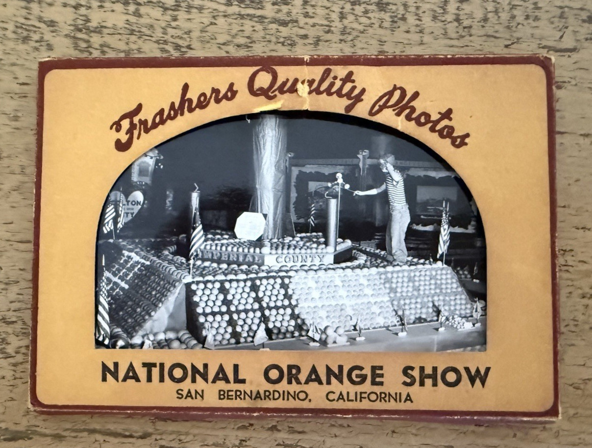 Vintage National Orange Show Pictures Envelope California