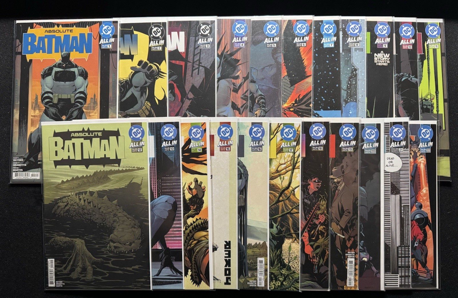 Absolute Batman Set 1 2 3 4 5 6 7 8 9 10 11 12 13 14 15 16 17 18 19 20 21 22 Lot