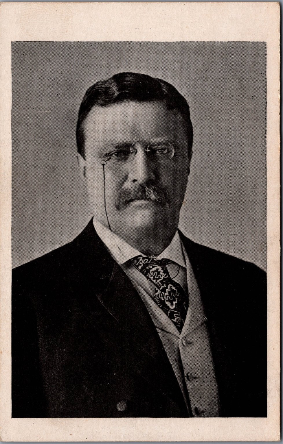 Theodore Roosevelt RPPC Private Mailing Card President Portrait Early 1900s