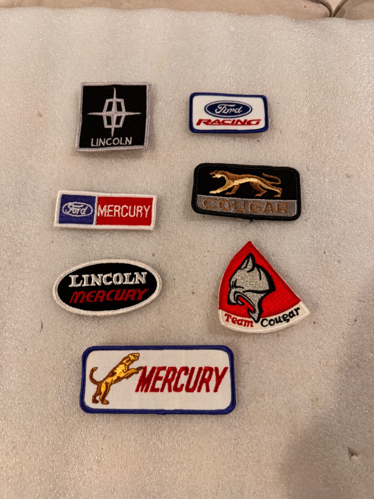 vintage patches. lincoln/mercury/cougar vintage patches. lincoln/mercury/cougar