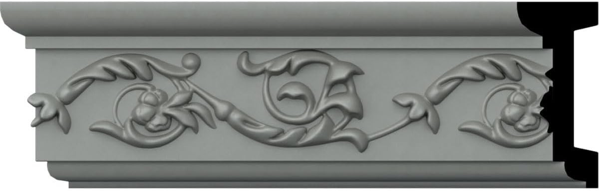 Ekena Millwork SAMPLE-CHA03X00VE Versailles Floral Chair Rail Moulding Sample