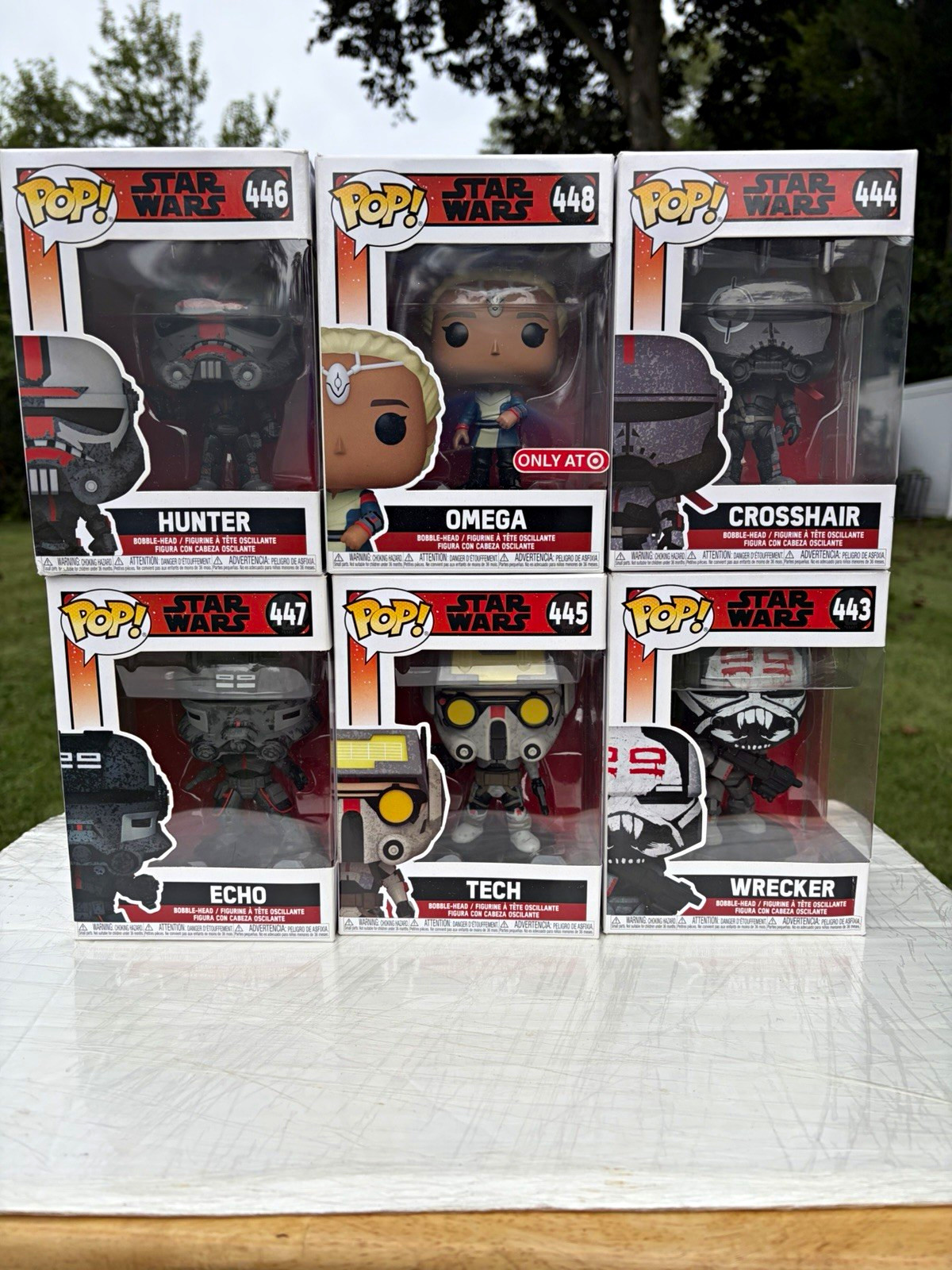 Funko Pop Star Wars Bad Batch 6-Pack Boxed Target Exclusive #443-448