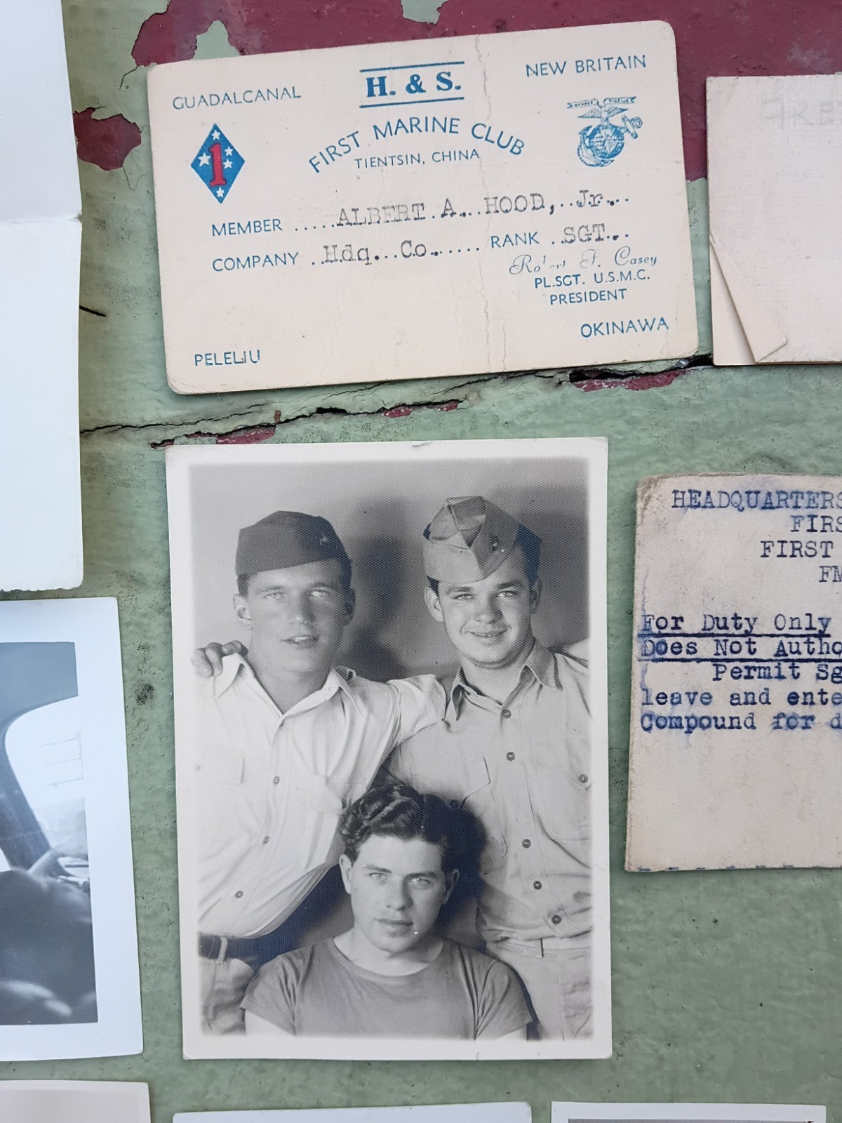 WW2 USMC 1st Marine Div Photo Paper Group Lot 24 Pc China Occupation 1945-46 A++
